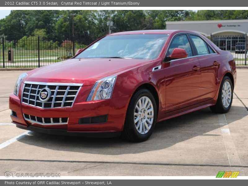 Crystal Red Tintcoat / Light Titanium/Ebony 2012 Cadillac CTS 3.0 Sedan