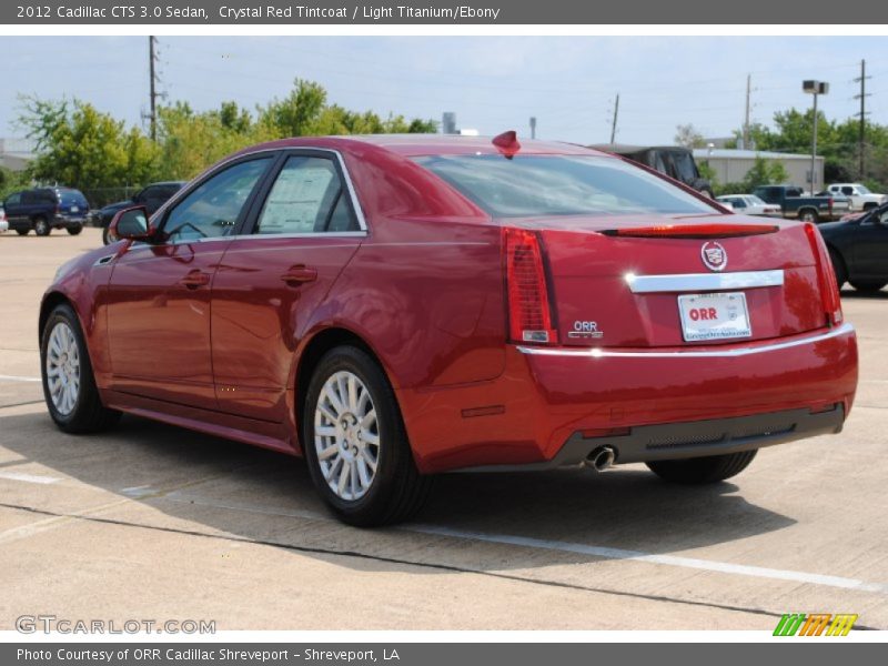 Crystal Red Tintcoat / Light Titanium/Ebony 2012 Cadillac CTS 3.0 Sedan