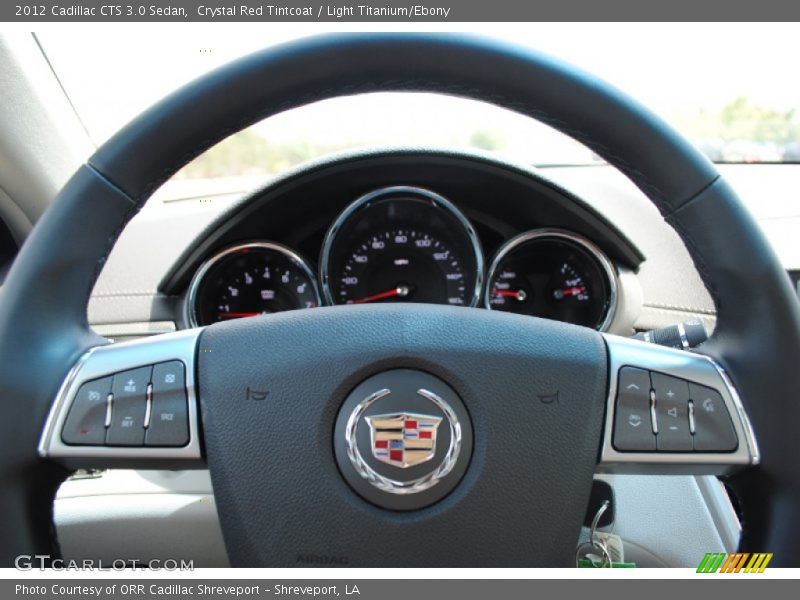 Crystal Red Tintcoat / Light Titanium/Ebony 2012 Cadillac CTS 3.0 Sedan