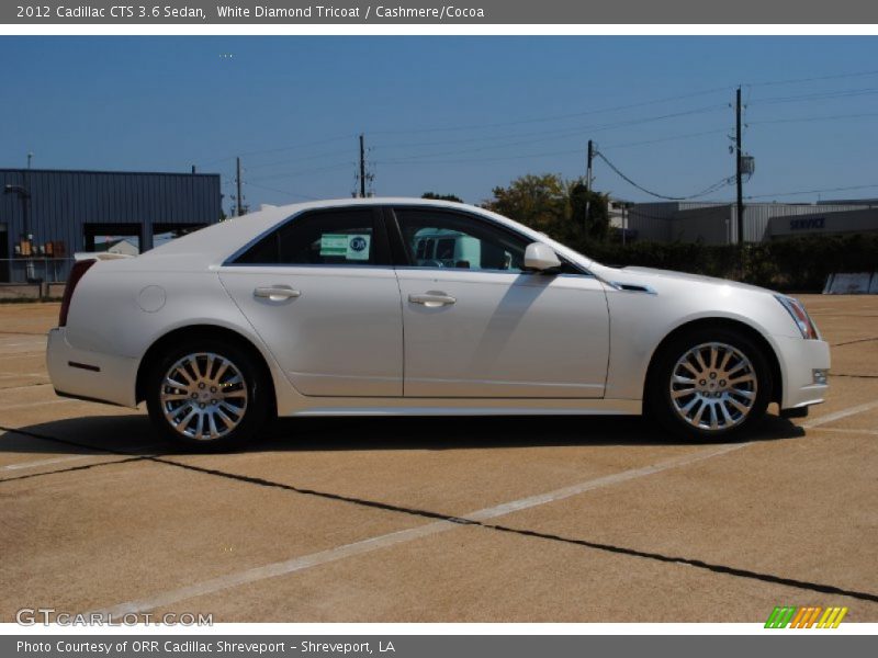 White Diamond Tricoat / Cashmere/Cocoa 2012 Cadillac CTS 3.6 Sedan