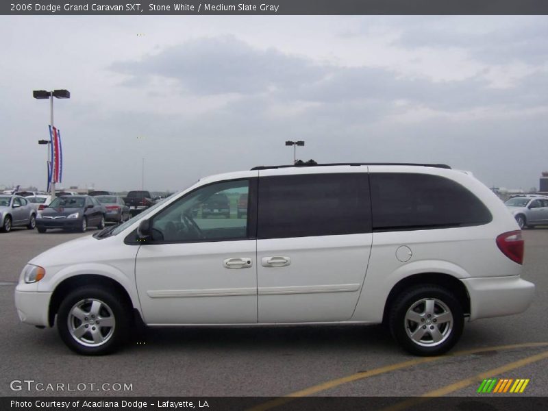 Stone White / Medium Slate Gray 2006 Dodge Grand Caravan SXT