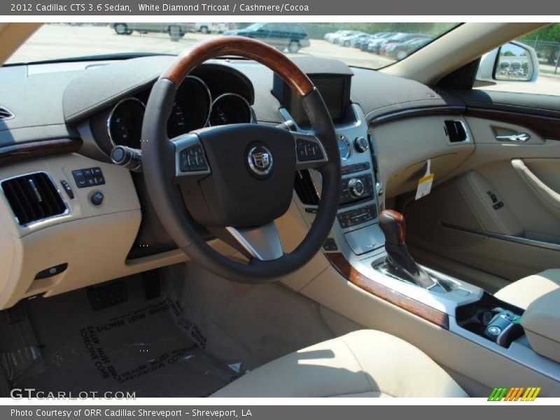 White Diamond Tricoat / Cashmere/Cocoa 2012 Cadillac CTS 3.6 Sedan