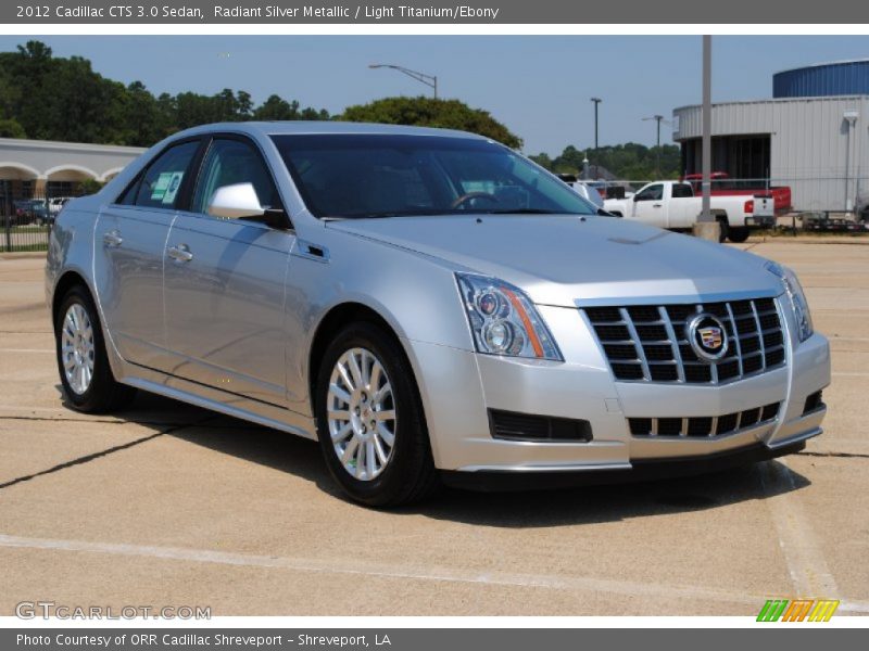 Front 3/4 View of 2012 CTS 3.0 Sedan