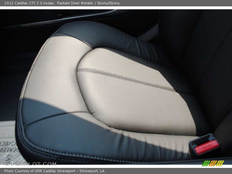 Radiant Silver Metallic / Ebony/Ebony 2012 Cadillac CTS 3.0 Sedan