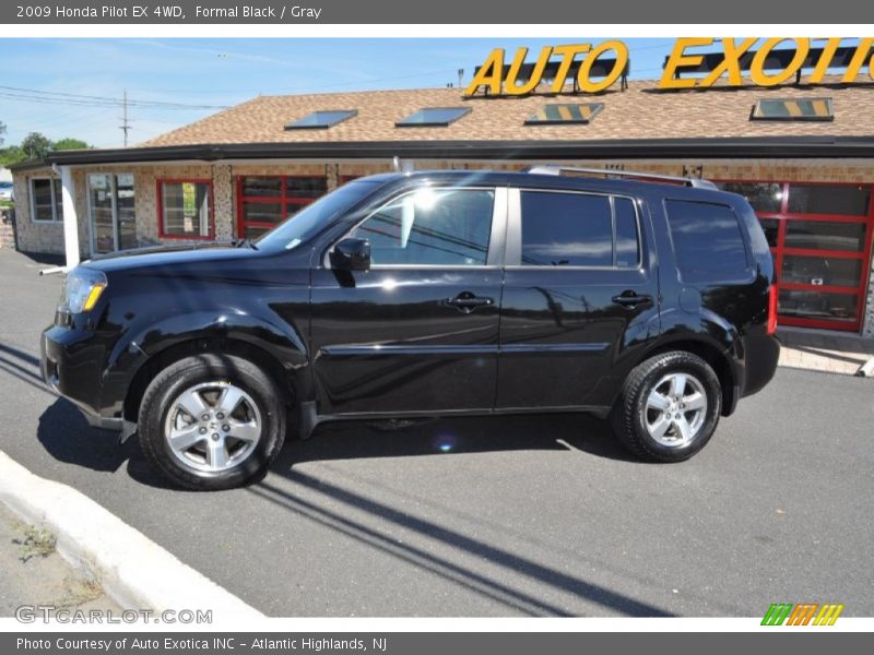 Formal Black / Gray 2009 Honda Pilot EX 4WD