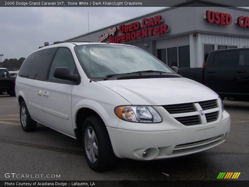 Stone White / Dark Khaki/Light Graystone 2006 Dodge Grand Caravan SXT