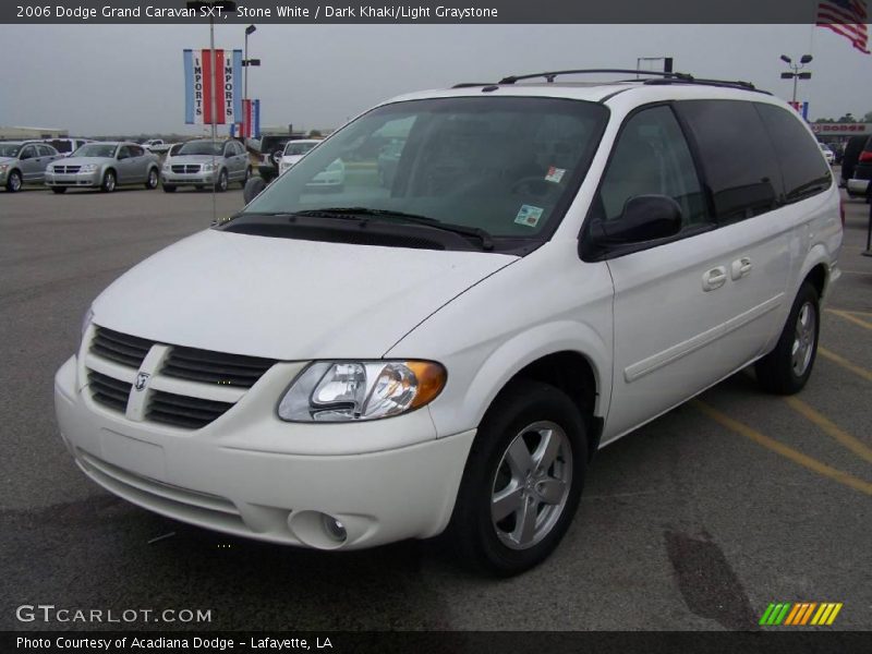 Stone White / Dark Khaki/Light Graystone 2006 Dodge Grand Caravan SXT