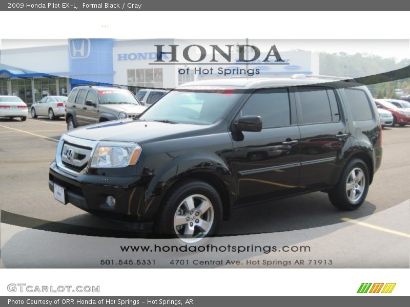 Formal Black / Gray 2009 Honda Pilot EX-L