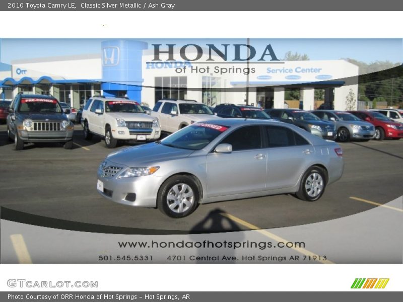 Classic Silver Metallic / Ash Gray 2010 Toyota Camry LE