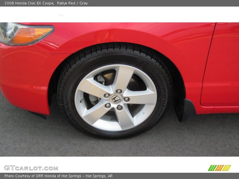 Rallye Red / Gray 2008 Honda Civic EX Coupe