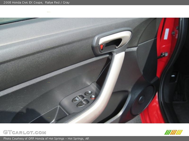 Rallye Red / Gray 2008 Honda Civic EX Coupe