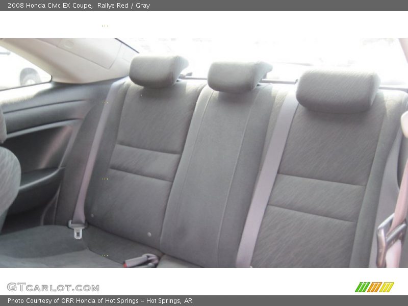 Rallye Red / Gray 2008 Honda Civic EX Coupe