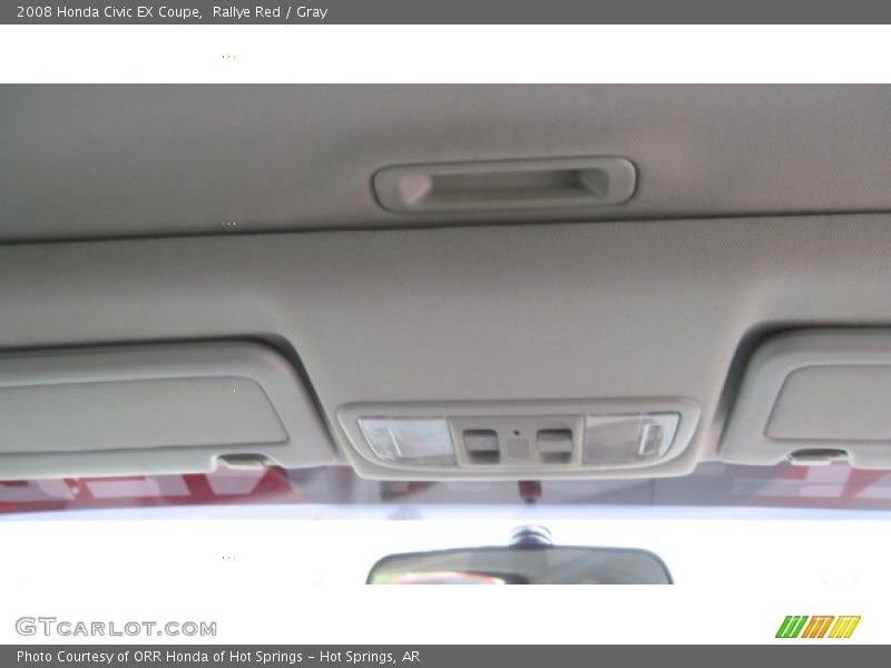 Rallye Red / Gray 2008 Honda Civic EX Coupe