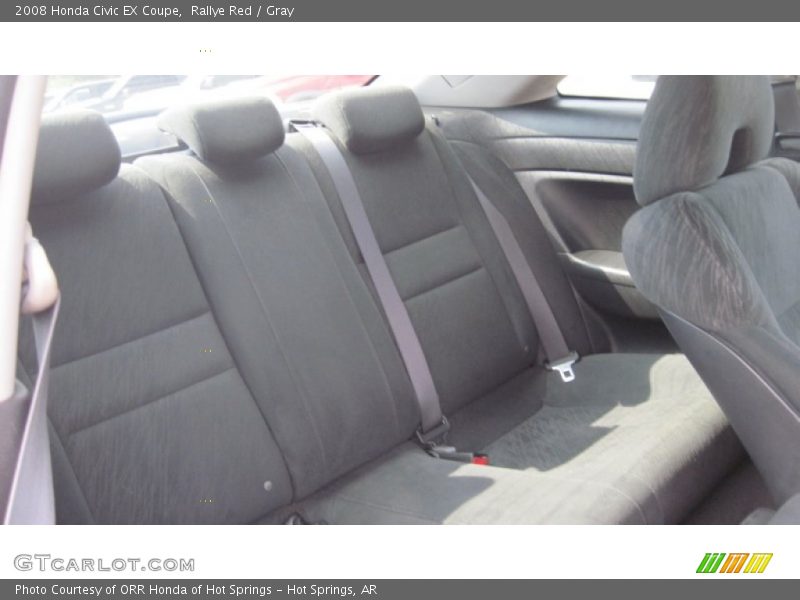 Rallye Red / Gray 2008 Honda Civic EX Coupe