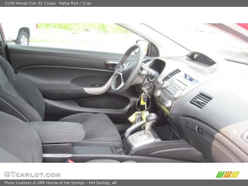 Rallye Red / Gray 2008 Honda Civic EX Coupe