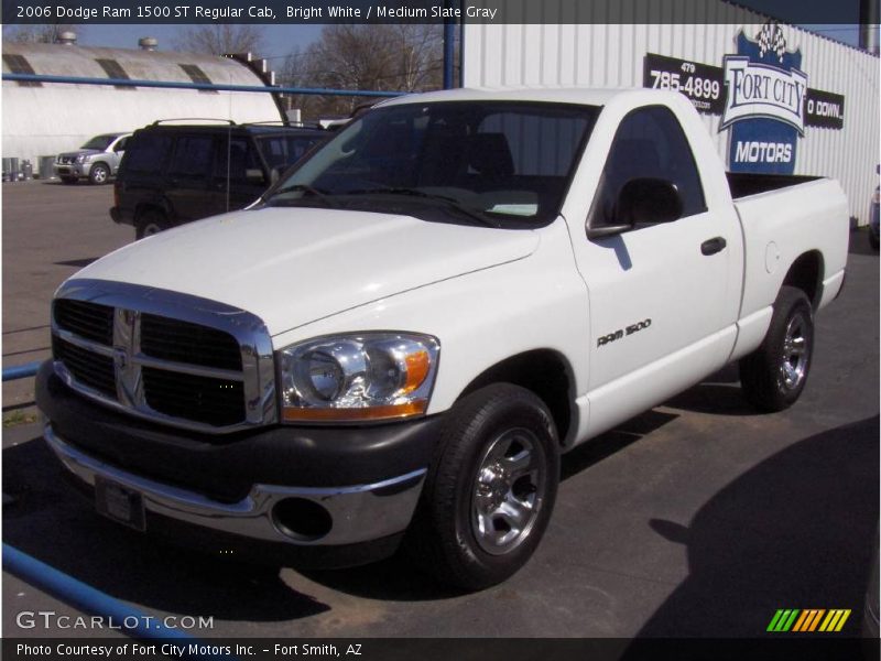 Bright White / Medium Slate Gray 2006 Dodge Ram 1500 ST Regular Cab