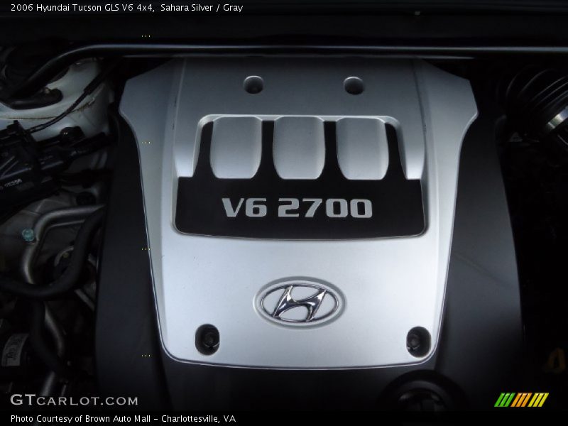 Sahara Silver / Gray 2006 Hyundai Tucson GLS V6 4x4