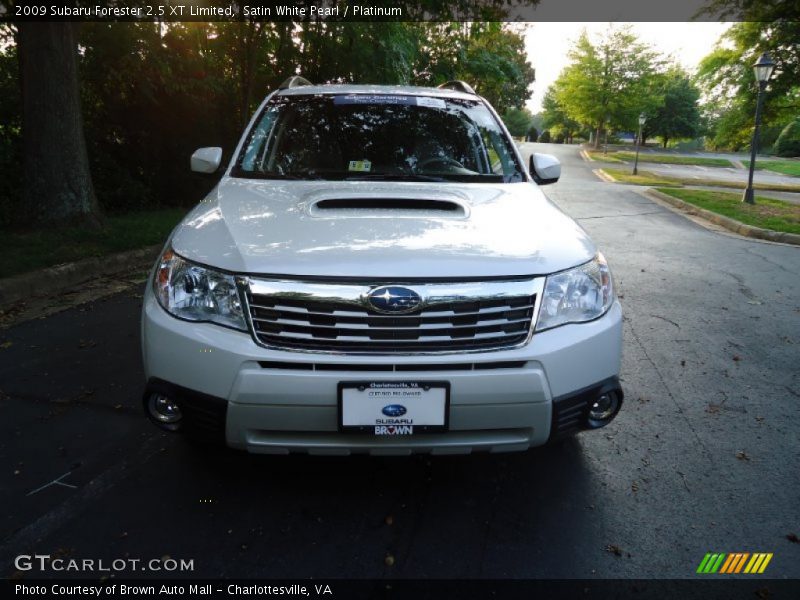 Satin White Pearl / Platinum 2009 Subaru Forester 2.5 XT Limited