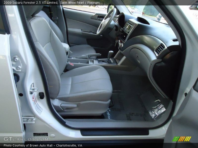 Satin White Pearl / Platinum 2009 Subaru Forester 2.5 XT Limited