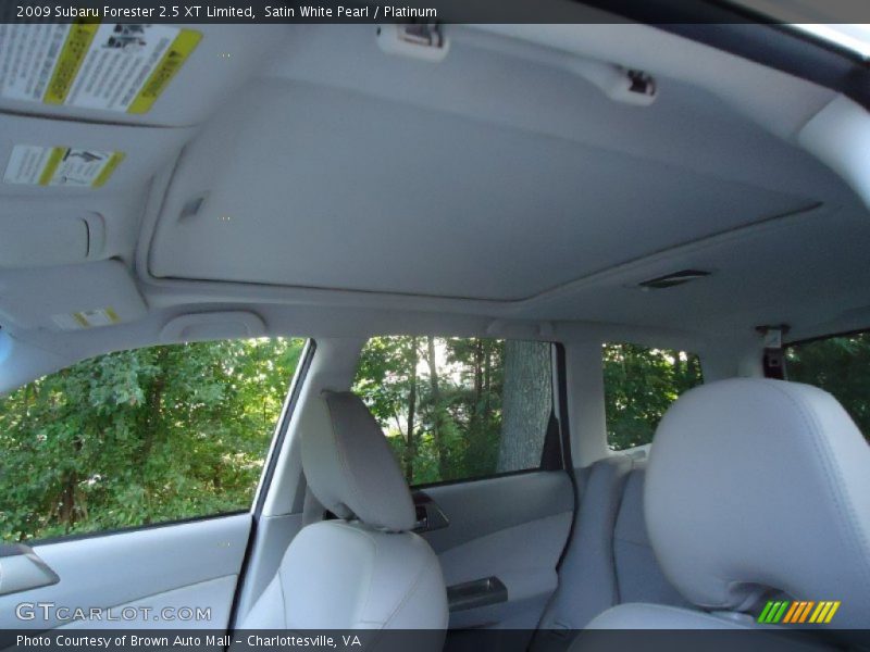 Satin White Pearl / Platinum 2009 Subaru Forester 2.5 XT Limited