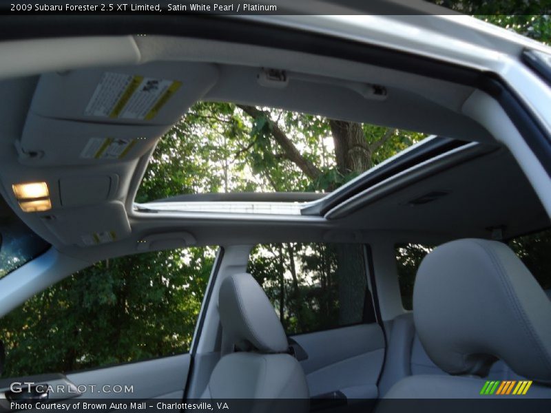 Satin White Pearl / Platinum 2009 Subaru Forester 2.5 XT Limited