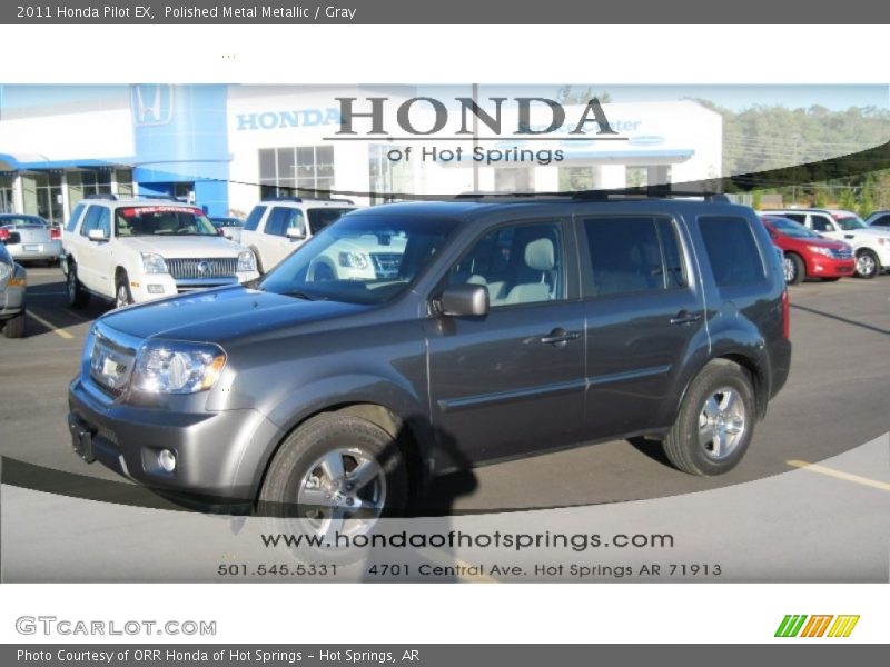 Polished Metal Metallic / Gray 2011 Honda Pilot EX