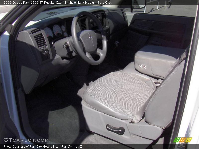 Bright White / Medium Slate Gray 2006 Dodge Ram 1500 ST Regular Cab