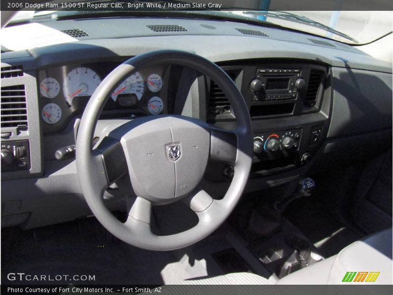 Bright White / Medium Slate Gray 2006 Dodge Ram 1500 ST Regular Cab