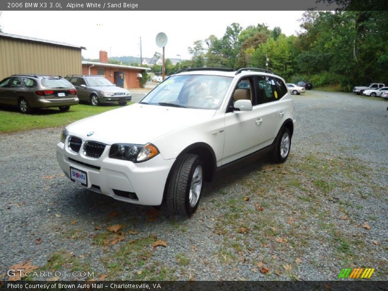 Alpine White / Sand Beige 2006 BMW X3 3.0i