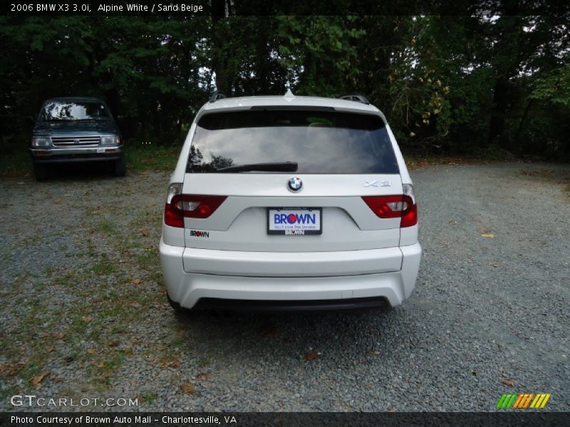 Alpine White / Sand Beige 2006 BMW X3 3.0i