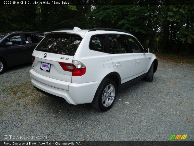 Alpine White / Sand Beige 2006 BMW X3 3.0i