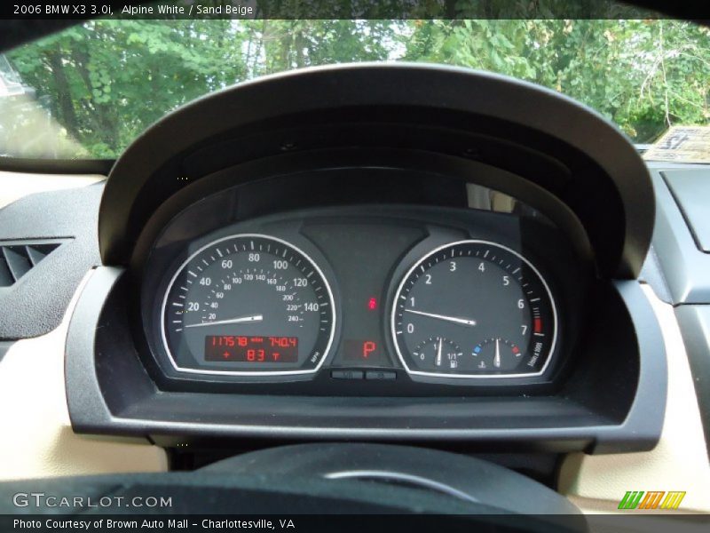 Alpine White / Sand Beige 2006 BMW X3 3.0i