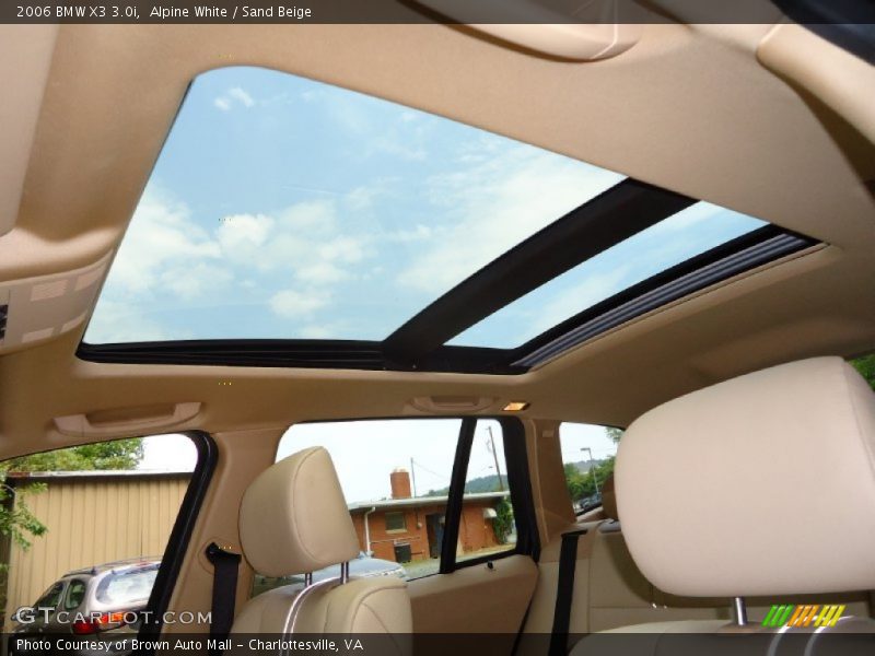 Alpine White / Sand Beige 2006 BMW X3 3.0i