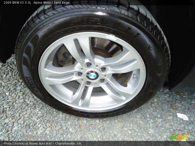 Alpine White / Sand Beige 2006 BMW X3 3.0i