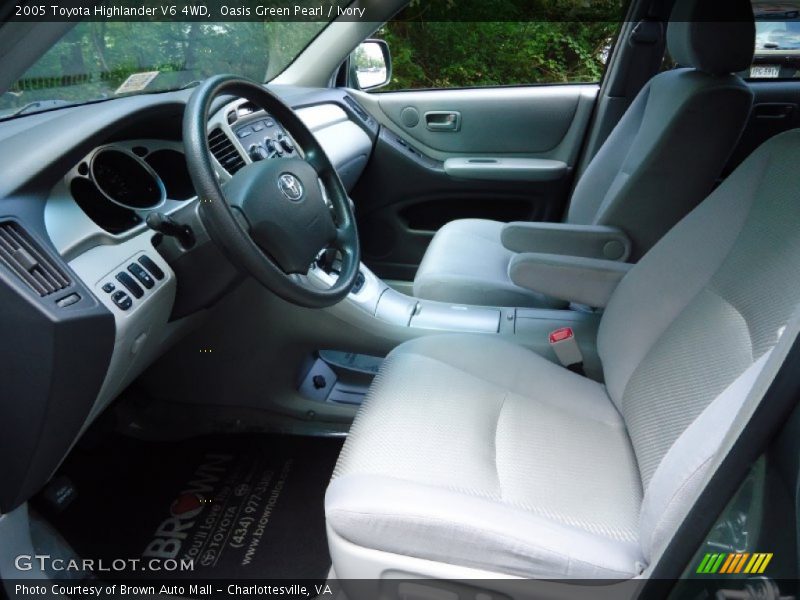 Oasis Green Pearl / Ivory 2005 Toyota Highlander V6 4WD