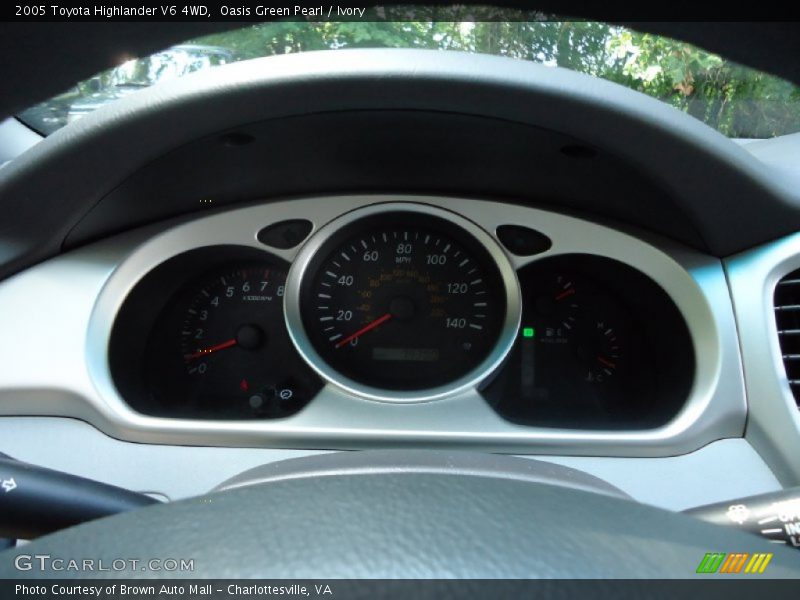 Oasis Green Pearl / Ivory 2005 Toyota Highlander V6 4WD