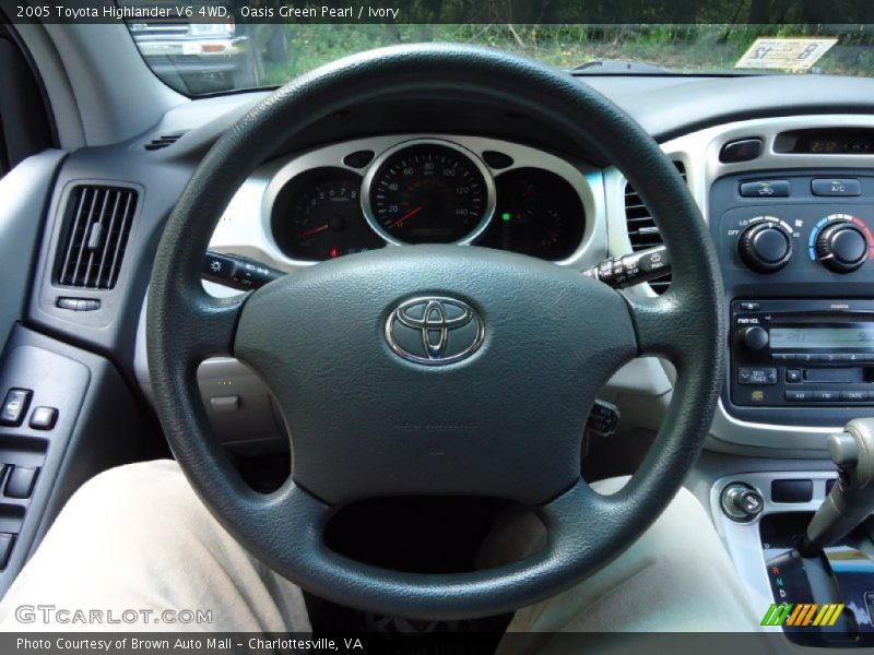 Oasis Green Pearl / Ivory 2005 Toyota Highlander V6 4WD