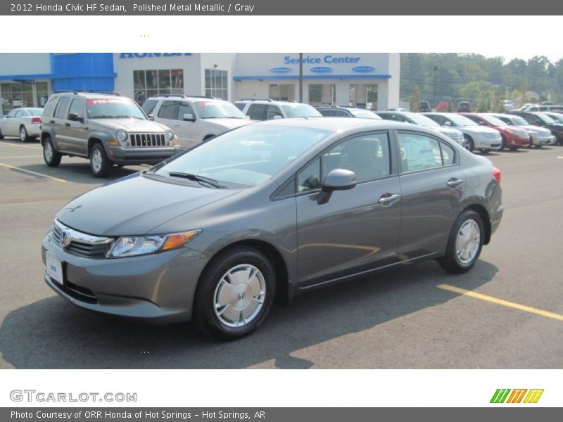 Polished Metal Metallic / Gray 2012 Honda Civic HF Sedan