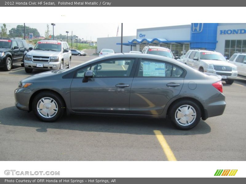 Polished Metal Metallic / Gray 2012 Honda Civic HF Sedan