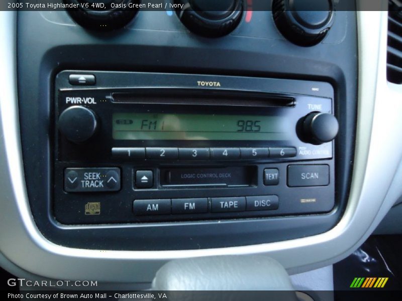 Oasis Green Pearl / Ivory 2005 Toyota Highlander V6 4WD