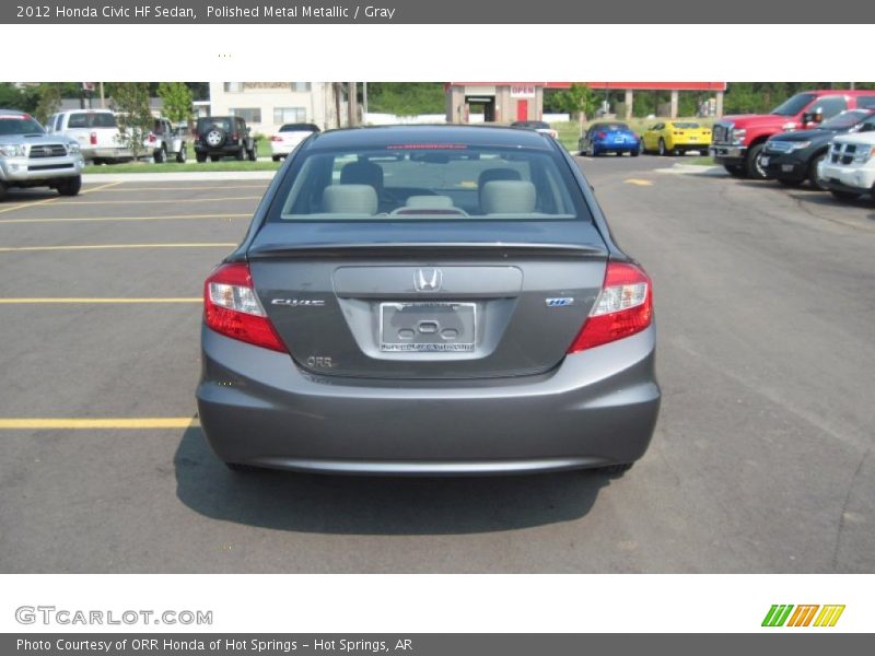 Polished Metal Metallic / Gray 2012 Honda Civic HF Sedan