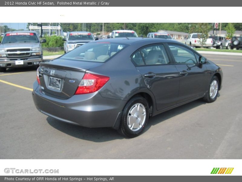 Polished Metal Metallic / Gray 2012 Honda Civic HF Sedan