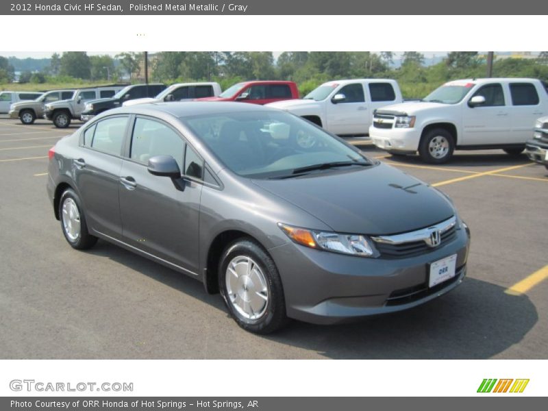 Polished Metal Metallic / Gray 2012 Honda Civic HF Sedan