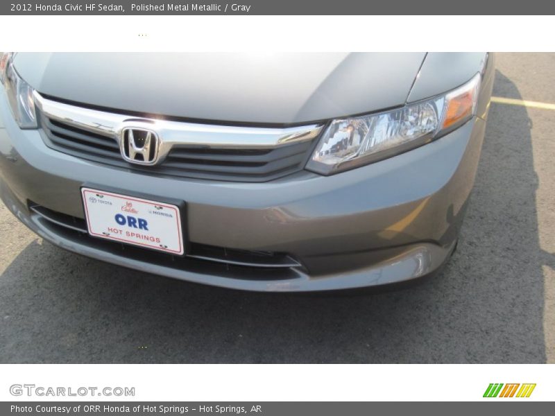 Polished Metal Metallic / Gray 2012 Honda Civic HF Sedan
