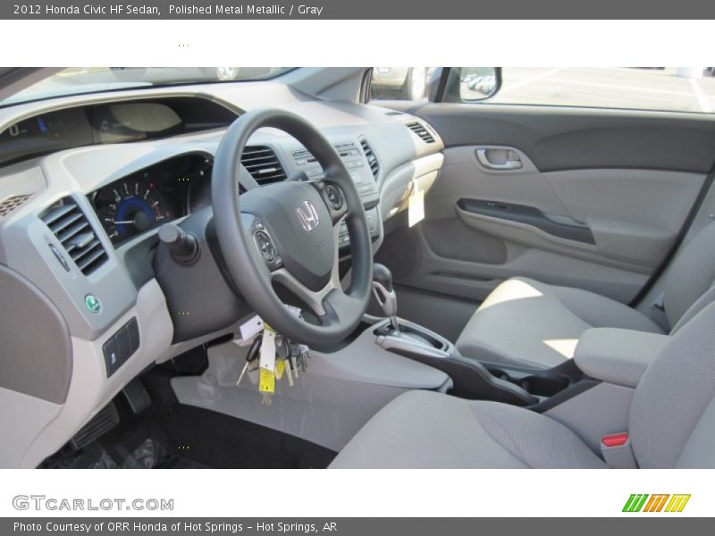  2012 Civic HF Sedan Gray Interior