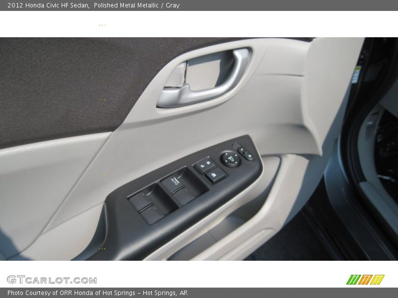 Polished Metal Metallic / Gray 2012 Honda Civic HF Sedan