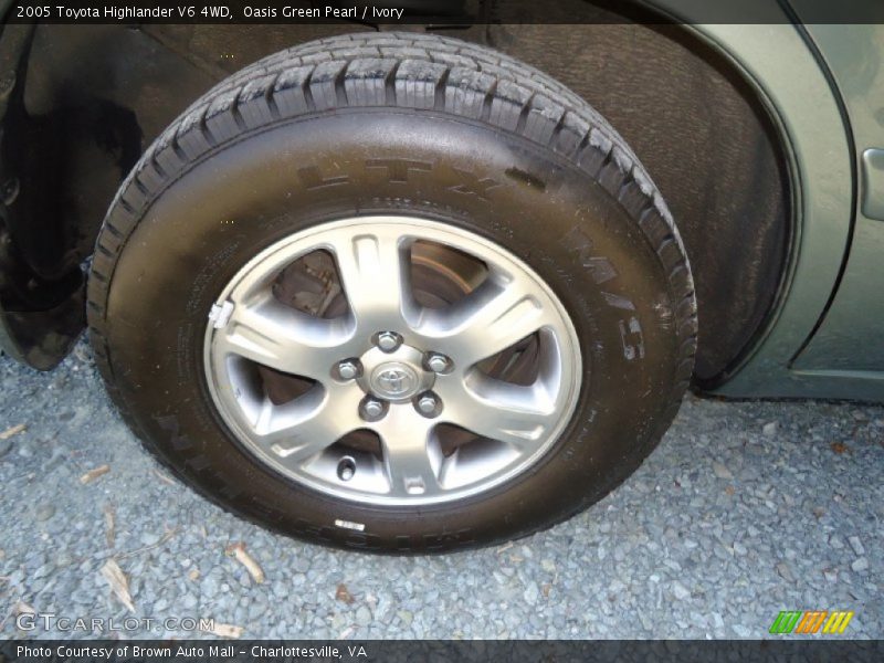 Oasis Green Pearl / Ivory 2005 Toyota Highlander V6 4WD