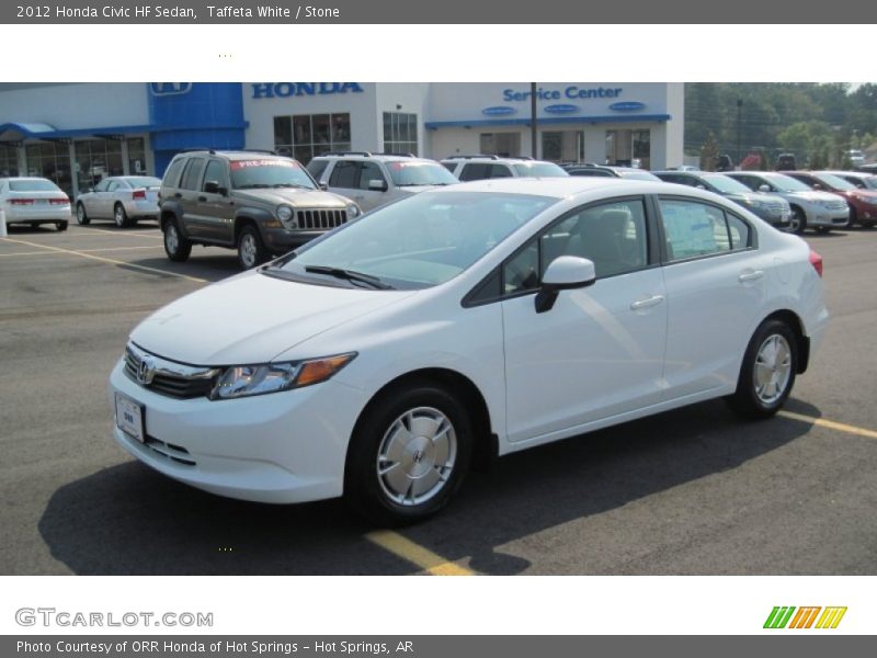Taffeta White / Stone 2012 Honda Civic HF Sedan