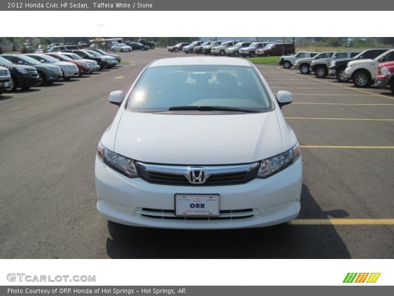 Taffeta White / Stone 2012 Honda Civic HF Sedan