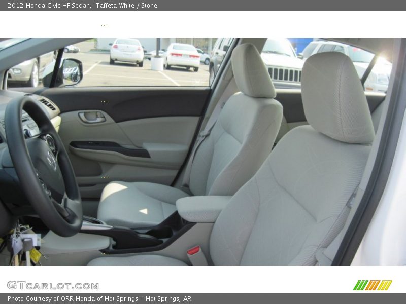 Taffeta White / Stone 2012 Honda Civic HF Sedan
